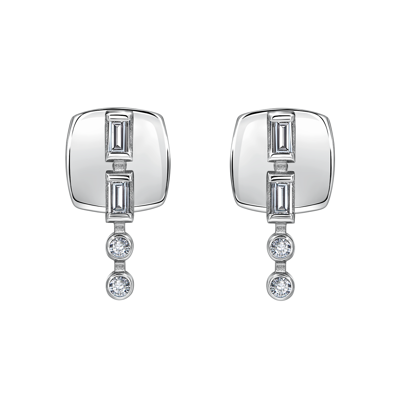 Серьги «Азбука Морзе» буквы З,Ю