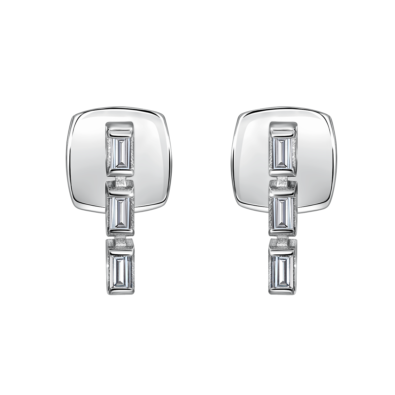 Серьги «Азбука Морзе» Буква О