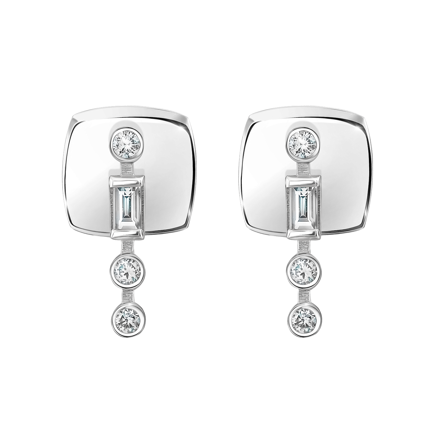 Серьги «Азбука Морзе» Буква Л